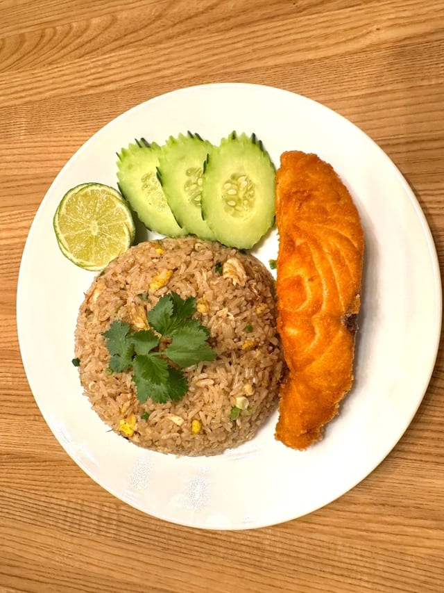 Salmon Fried Rice (New Menu ).