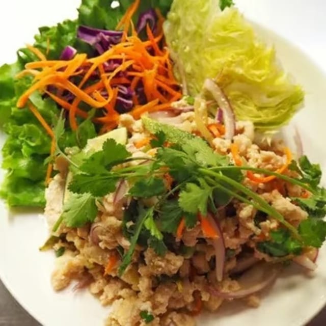 Larb Salad (contain shelf fish).
